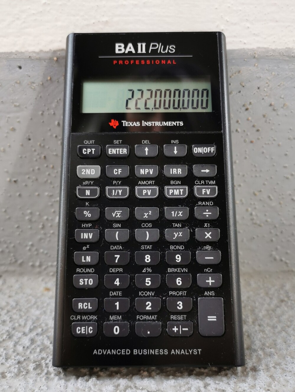 Texas Instruments BA II Plus Professional Financial Calculator - Picture 10 of 10